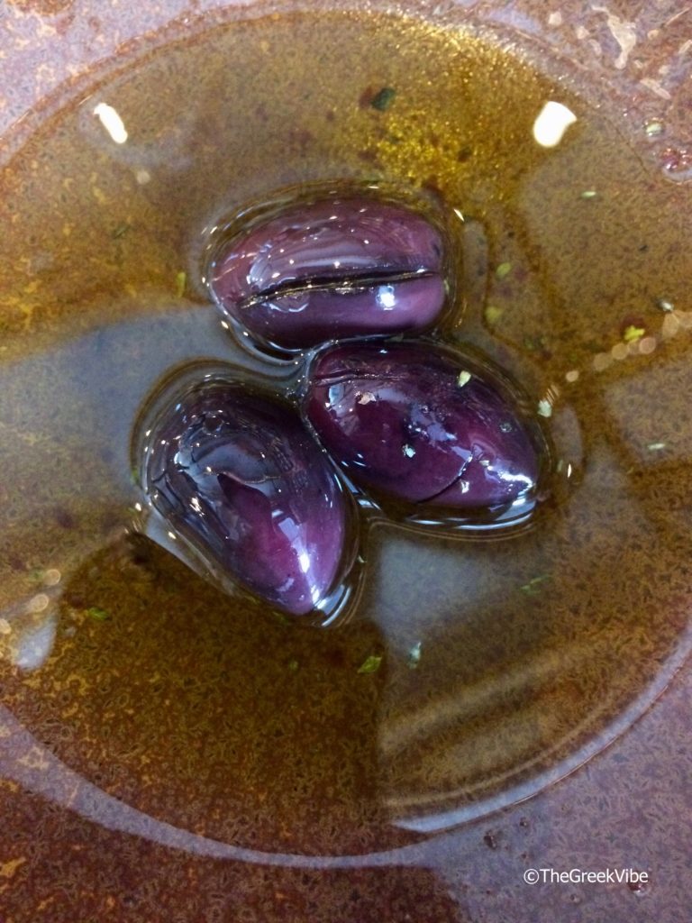 Kalamata olives in extra virgin olive oil
